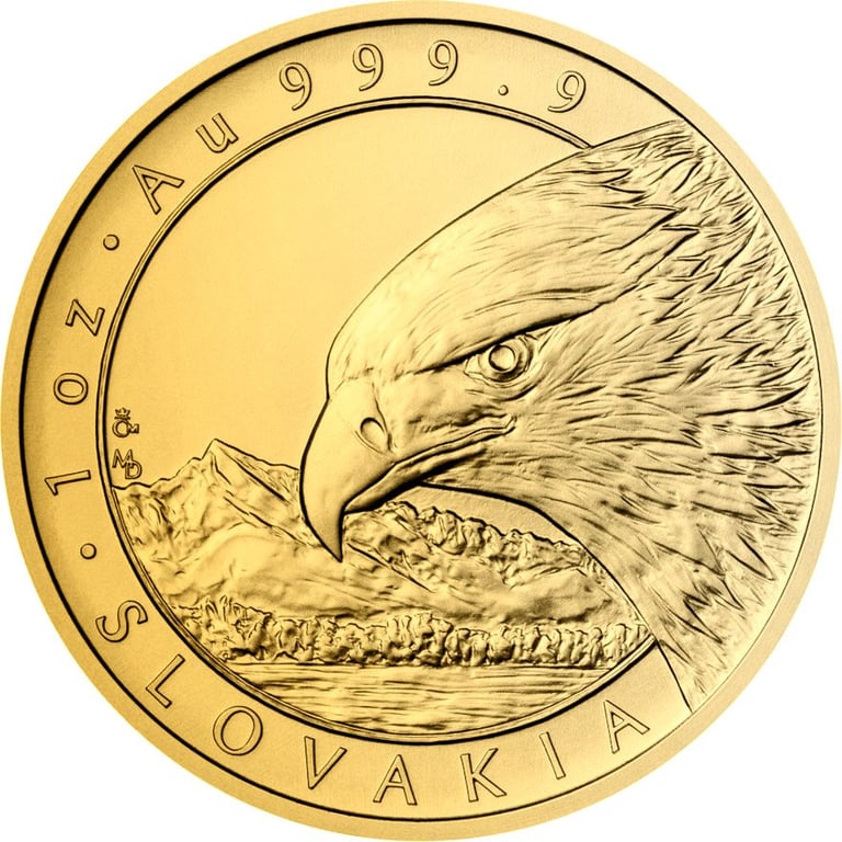 Front of the Gold Eagle 1 oz - Czech Mint 2022