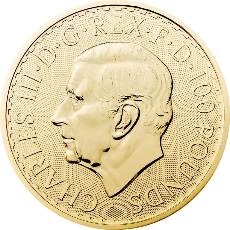 Back of the Gold Britannia 1 oz - 2026