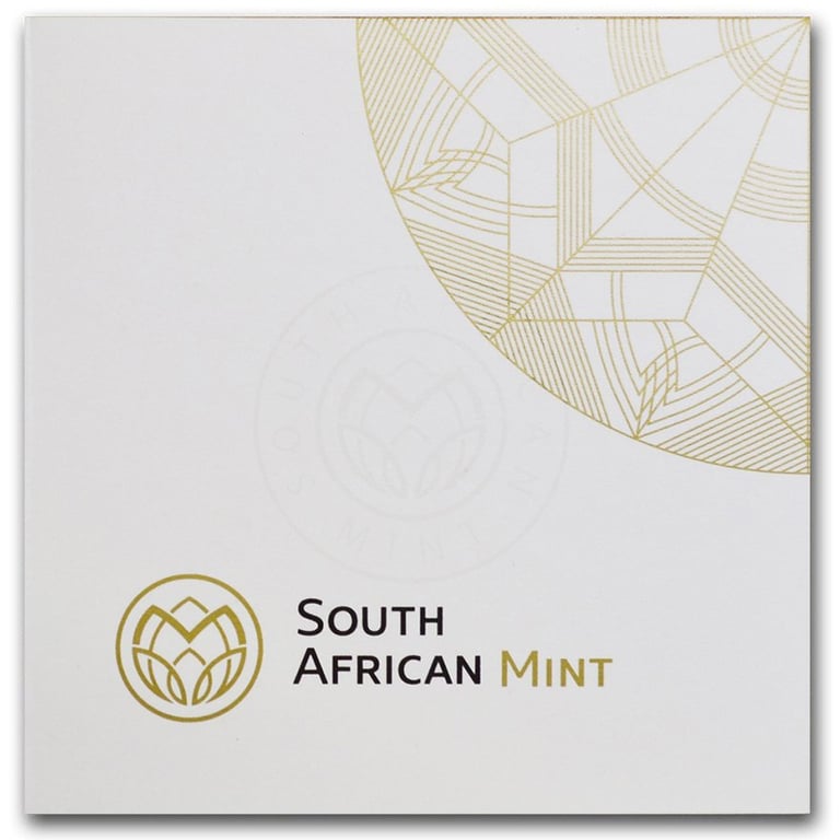 Original coin case of the Gold Krugerrand 1/2 oz PF - 2020