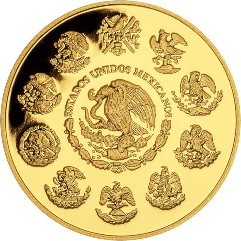 Back of the Gold Mexico Libertad - PF 2023