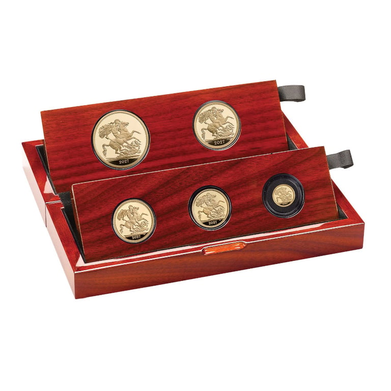 Coin case of Gold Sovereign - 5 Coin Set PF - 2027