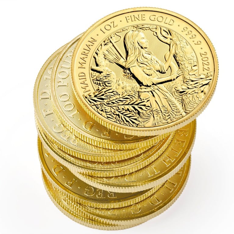 Gold Maid Marian 1 oz - Myths and Legend 2022