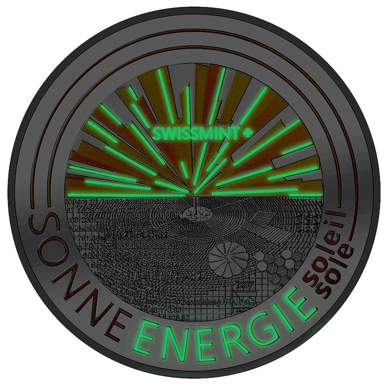Front of the Silver solar energy 20 g - fluorescent