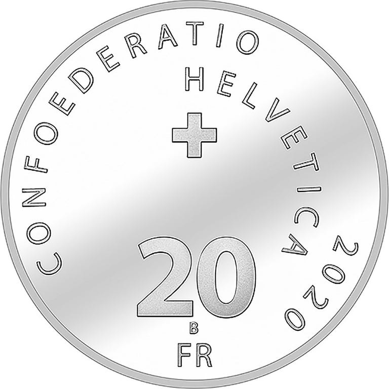 Back of the Silver Roger Federer - 20 g