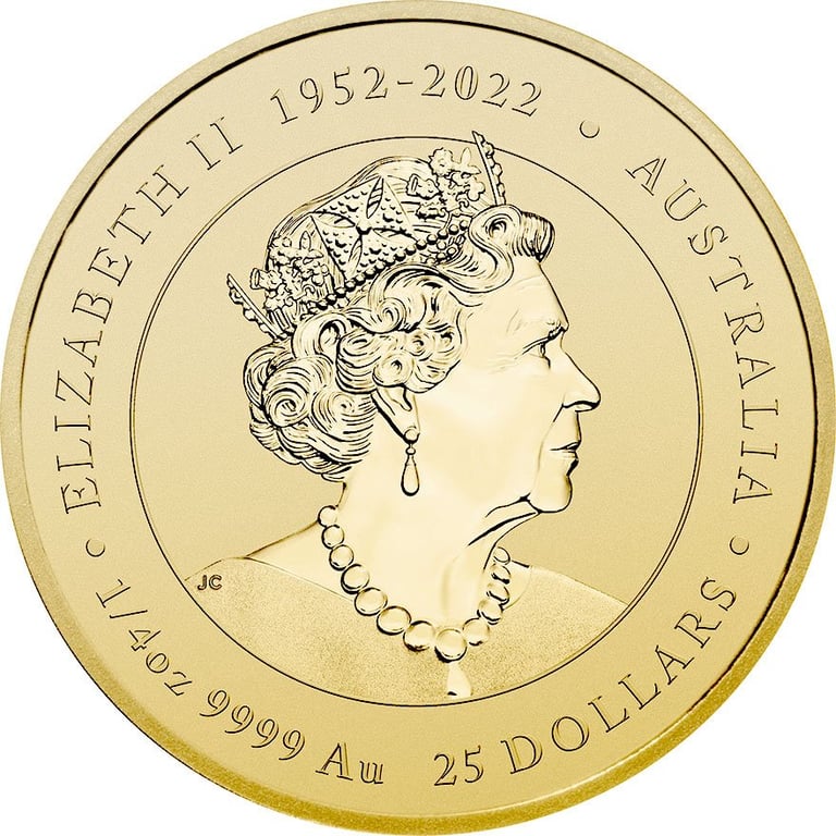 Back of the Gold Lunar III 1/4 oz - Dragon 2024