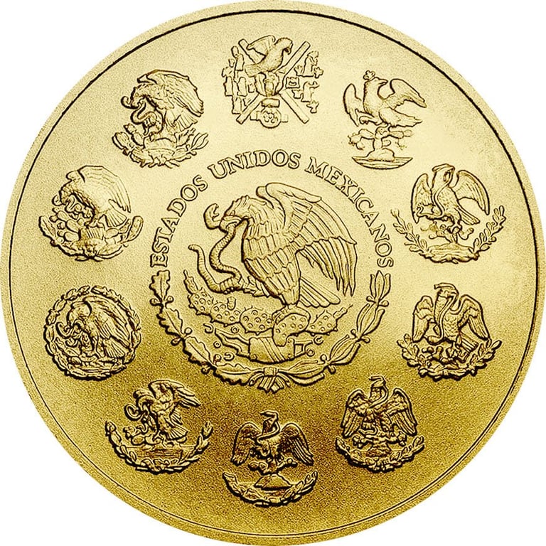 Back of the Gold Mexico Libertad 1 oz - 2024