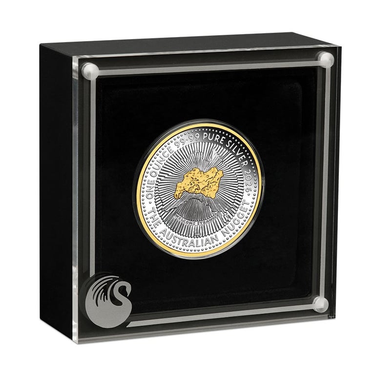 Coin case of Silver Australian Nugget 1 oz PF - 40th Anniversary - 2026