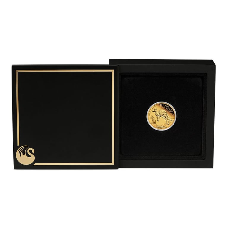 Gold Kangaroo 1/4 oz PF - 2024 in the original coin case