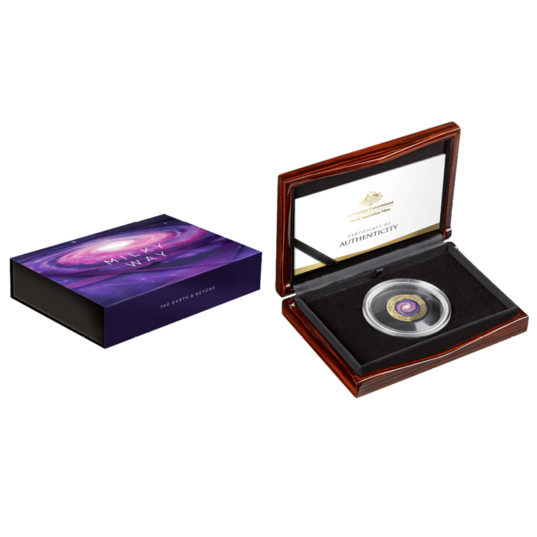 Gold 1 oz - Earth and Beyond - The Milky Way - PF 2021 in the original coin case