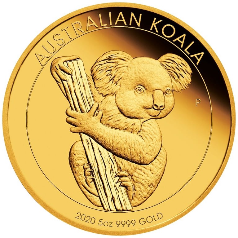Front of the Gold Koala 5 oz PF - 2020