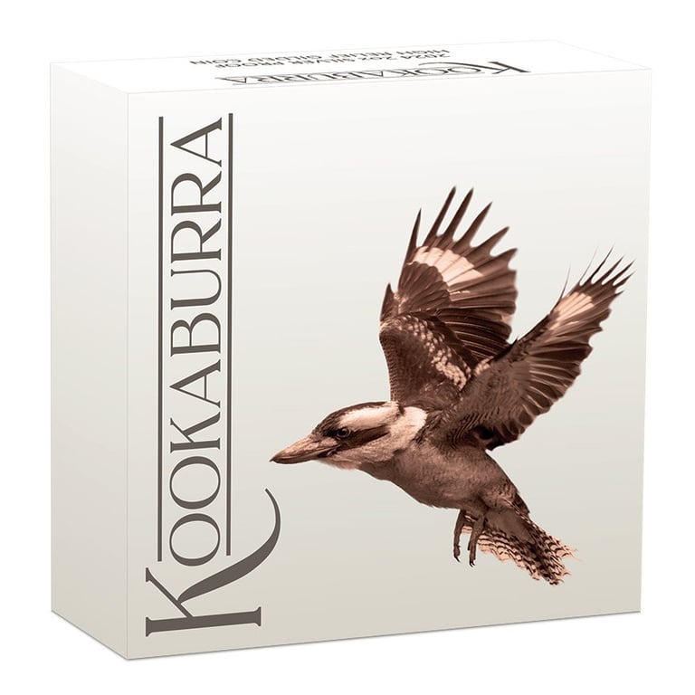 Original coin case of the Silver Kookaburra 2 oz PF - High Relief 2024