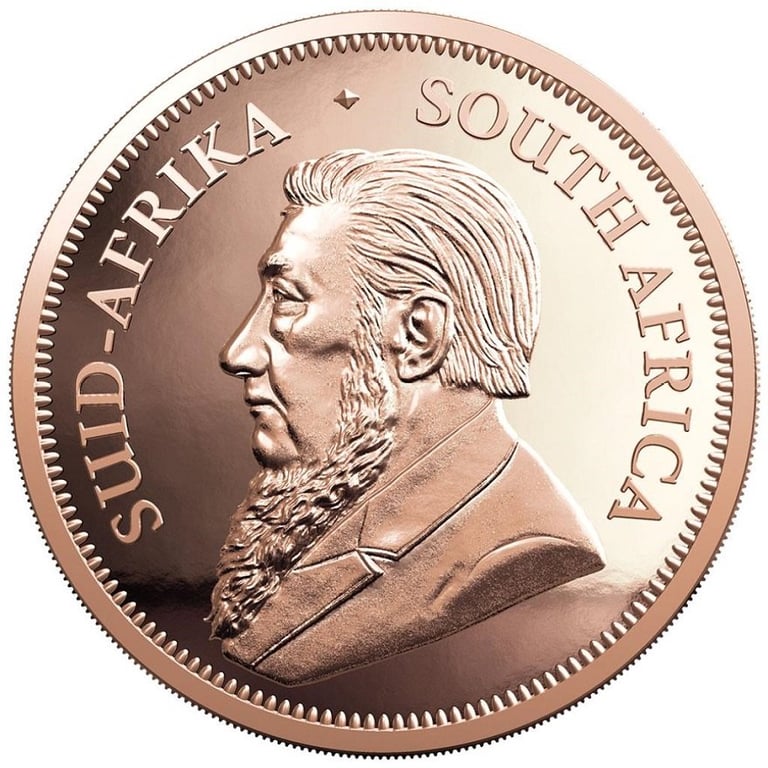 Back of the Gold Krugerrand 1/4 oz PF - 2023
