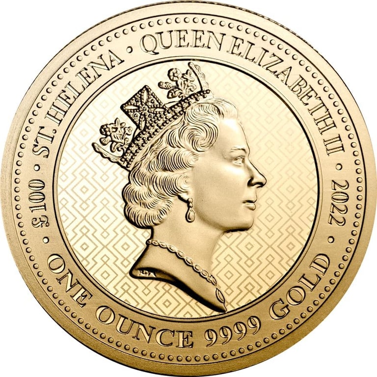 Back of the Gold Queens Virtues - Truth Coin 1 oz - 2022