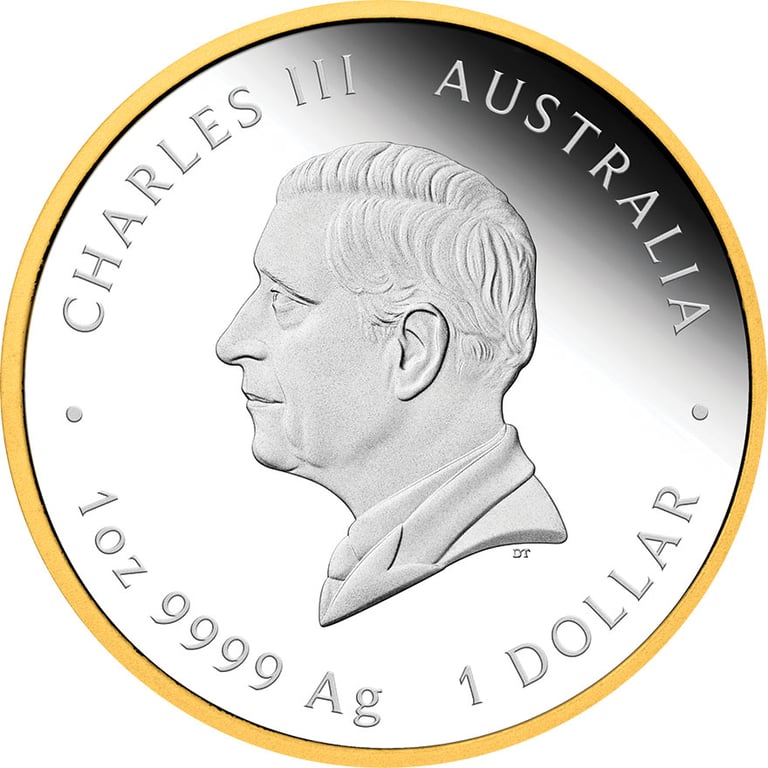 Back of Silver Australia's First Gold Rush 1 oz Proof - 175th Anniversary - 2026
