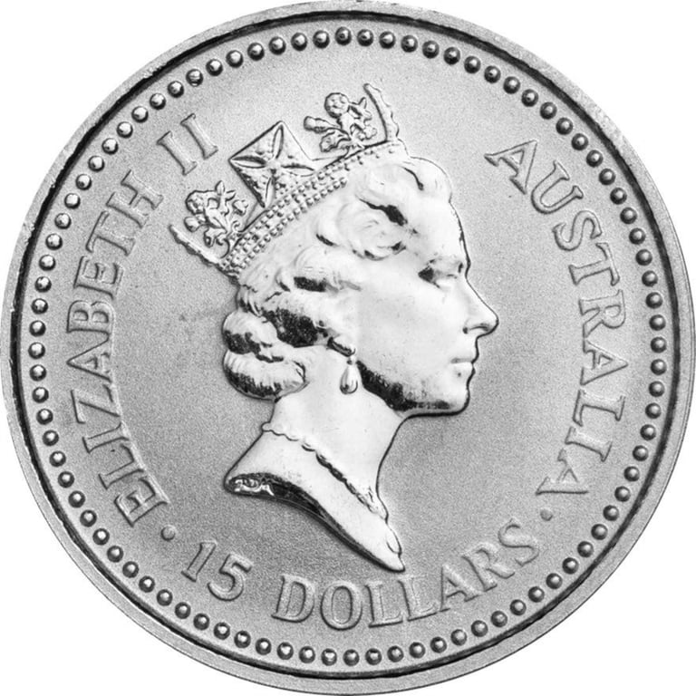 Back of the Platinum Koala 1/10 oz