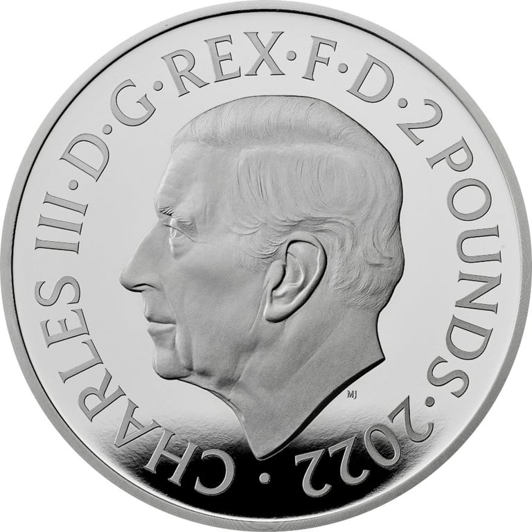 Back of the Silver Her Majesty Queen Elizabeth II 1 oz PF - The Royal Mint