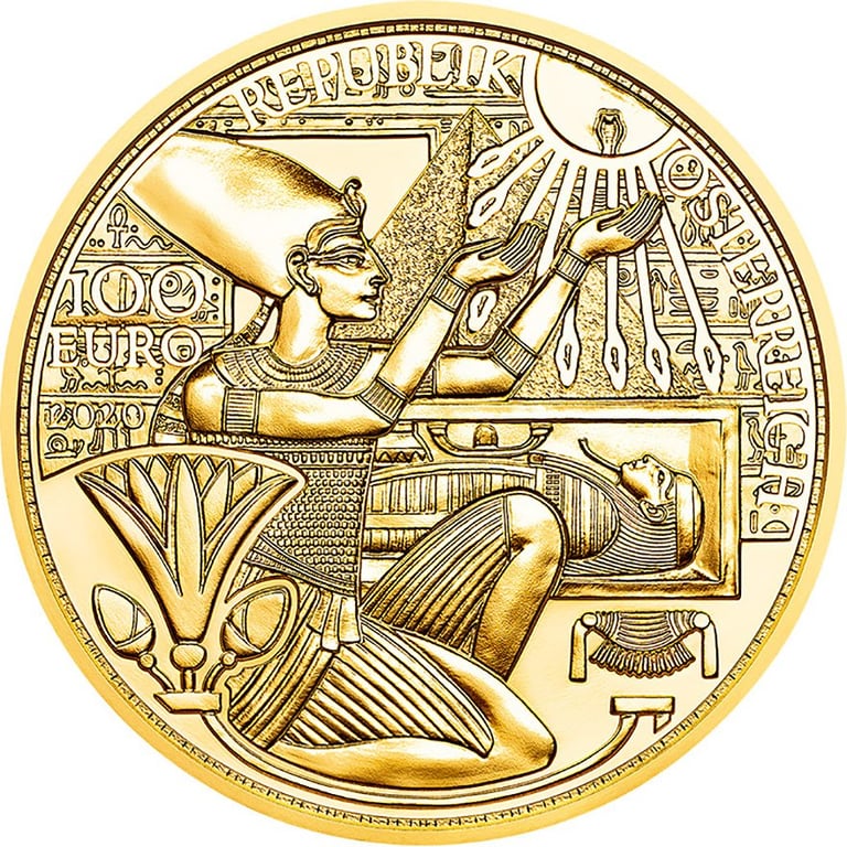 Front of the Gold Magic of Gold 1/2 oz PF - The Gold of the Pharaohs