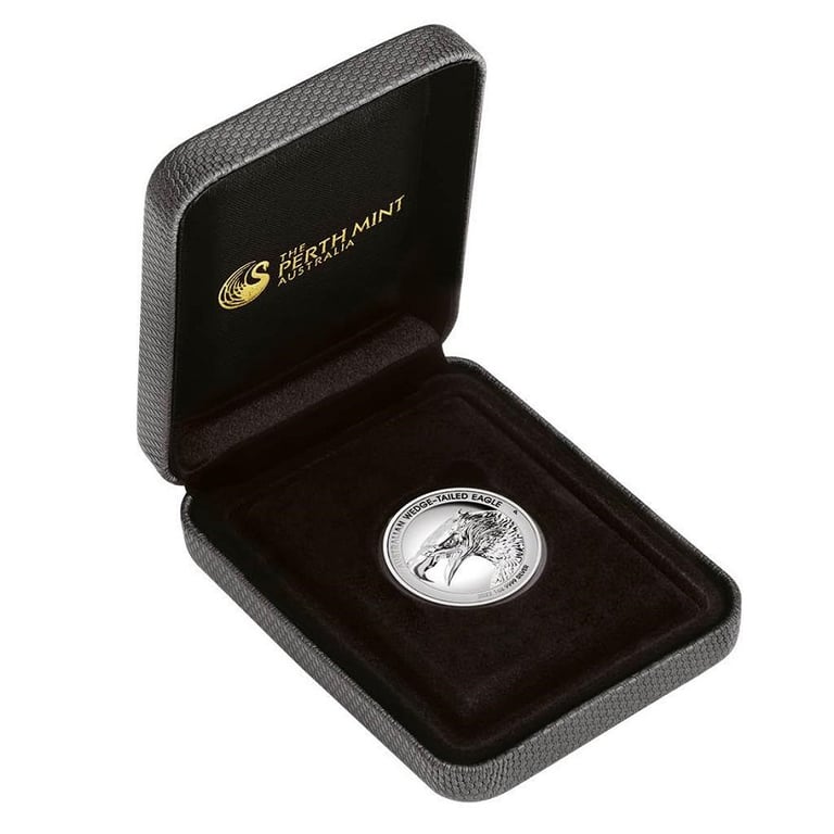 Silver Wedge Tailed Eagle 1 oz PF - High Relief 2022 in the original coin case