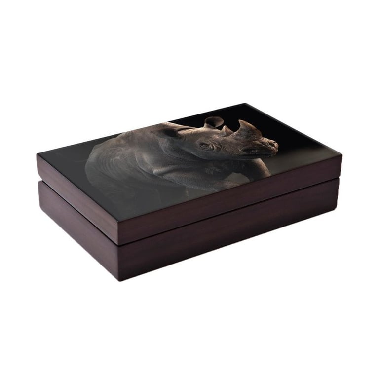 Original coin case of the Silver Rhino Big Five Series II - 2 x 1 oz PP Set Double Capsule
