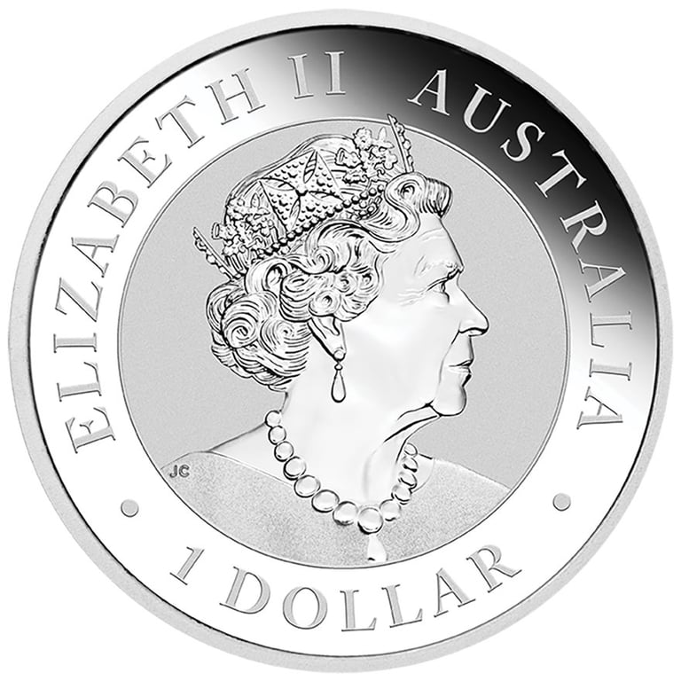 Back of the Silver Australian Nugget 1 oz - Welcome Stranger 2019