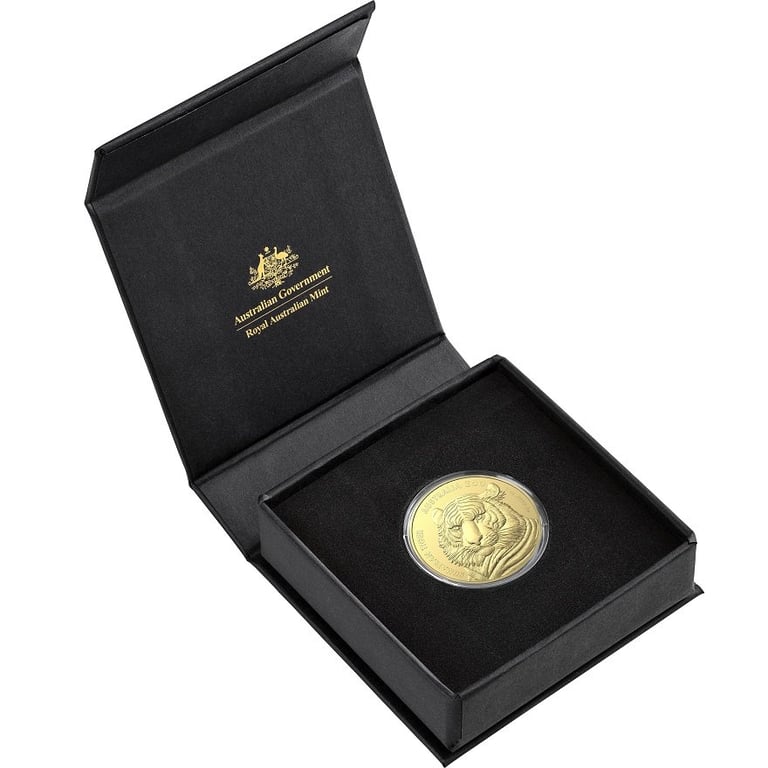 Gold Australia Zoo 1 oz - Sumatra-Tiger - RAM 2020 in the original coin case