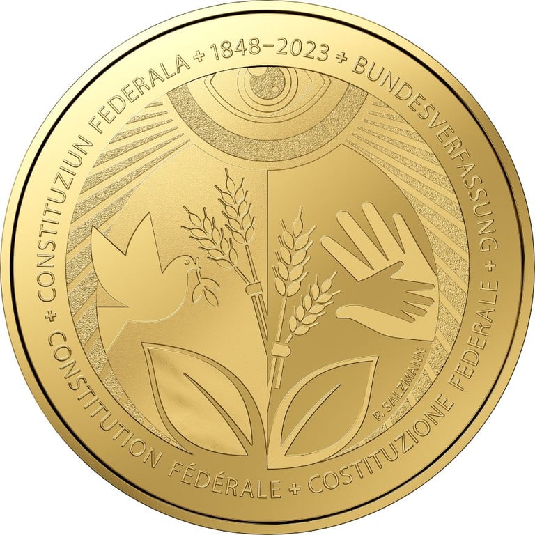 Front of the Gold ""175 Years of the Federal Constitution"" PF