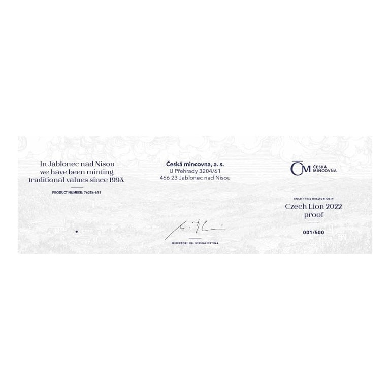 Certificate of authenticity