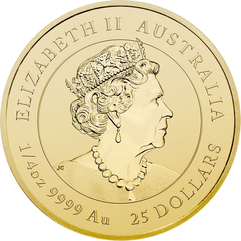 Back of the Gold Lunar III 1/4 oz - Mouse 2020