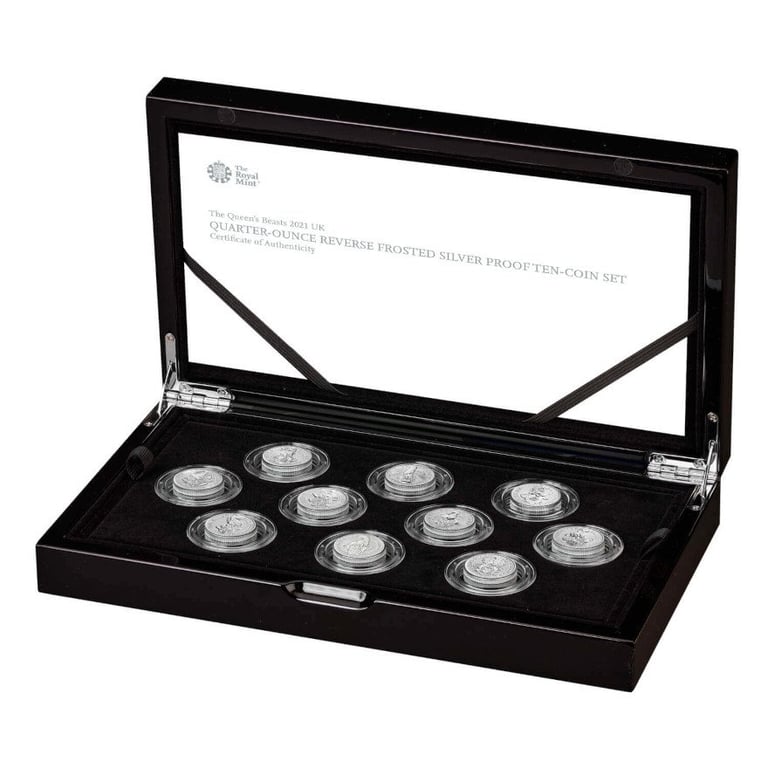 Silver The Queen's Beasts - Final 10-Coin Set RP - 2021