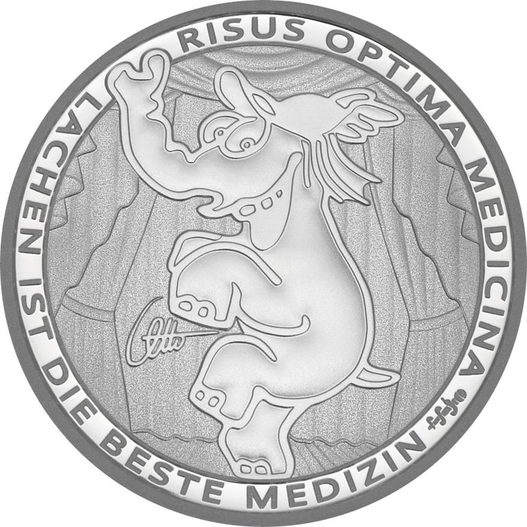 Front of the Silver Funny Ottifant 1 oz - Perth Mint 2022