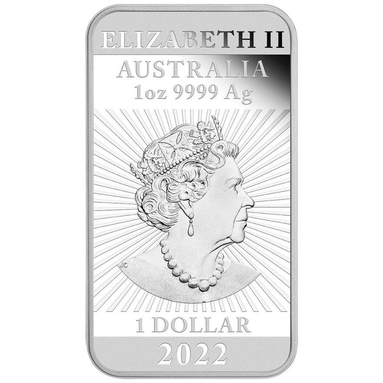 Back of the Silver Dragon Rectangle 1 oz PF - 2022