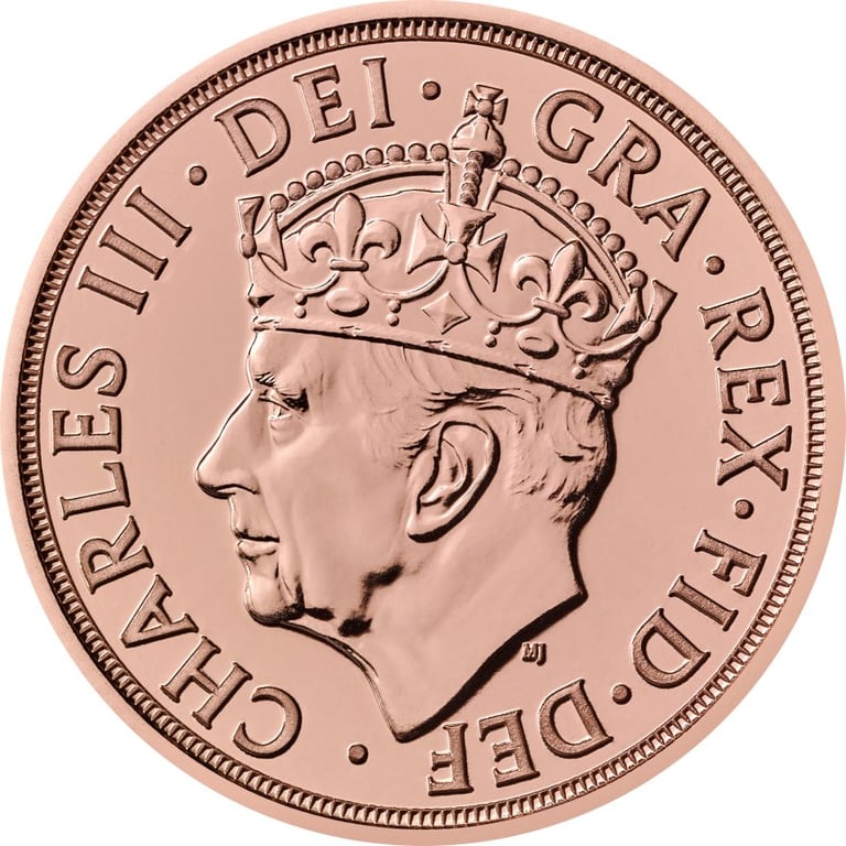 Front of the Gold King Charles III - Coronation Sovereign