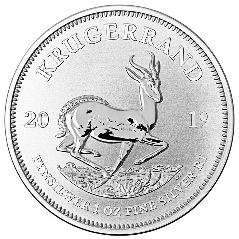 Back of the Silver Krugerrand 1 oz