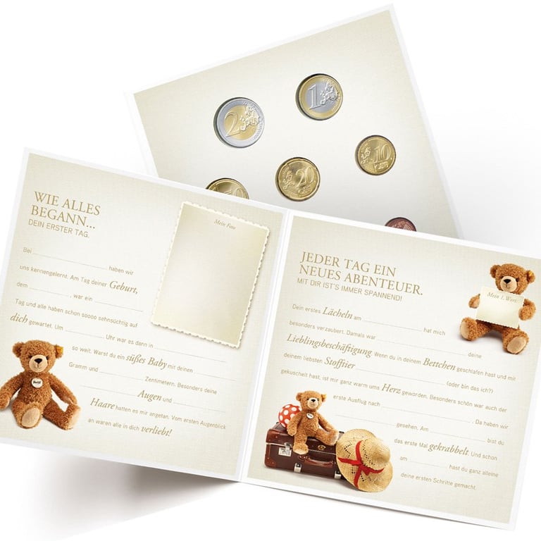 Copper Baby Euro Coin Set SU AUT - 2024