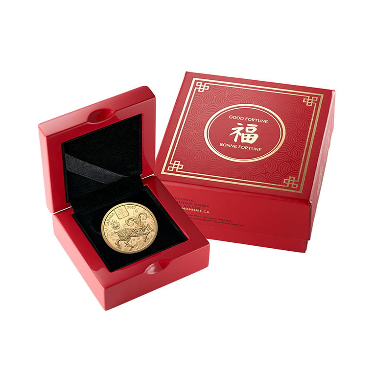 Coin case of Gold Lunar Goat 15 g PF - Royal Canadian Mint 2027