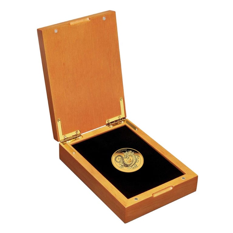 Gold Dragon Chinese Mythical Creatures 1 oz PF - 2024 in the original coin case