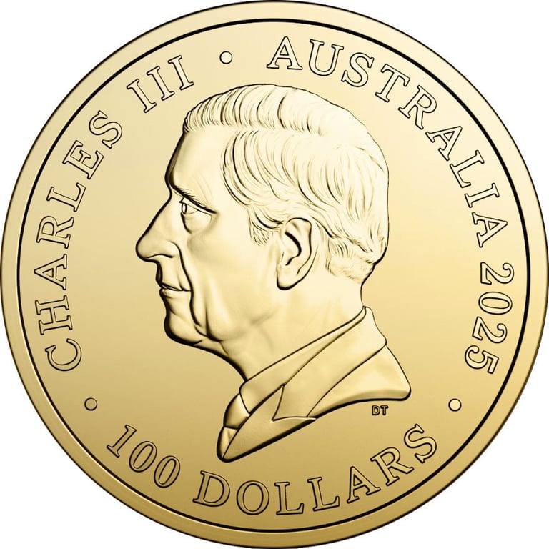 Back of the Gold Koala 1 oz - RAM 2025