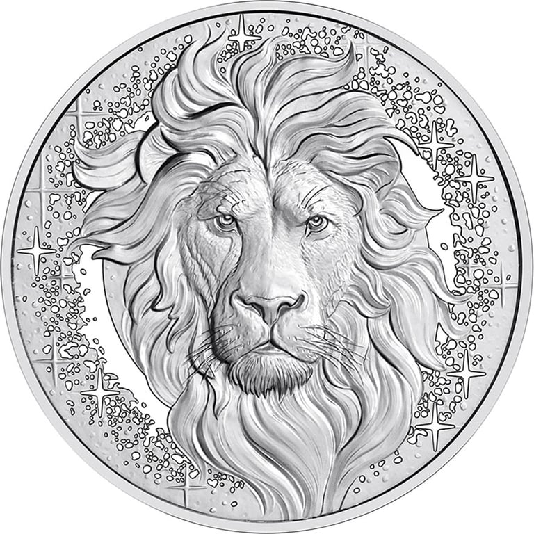 Front of Silver Constellations – Leo 20 EUR PP AUT – Rock Crystal 2026