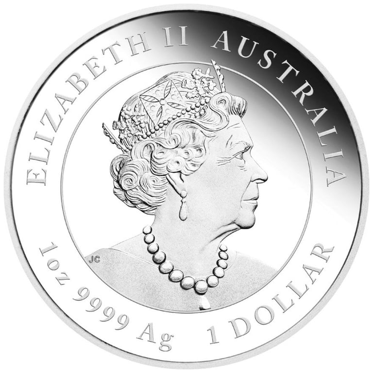 Back of the Silver Lunar III 1 oz Tiger PF - Perth Mint 2022