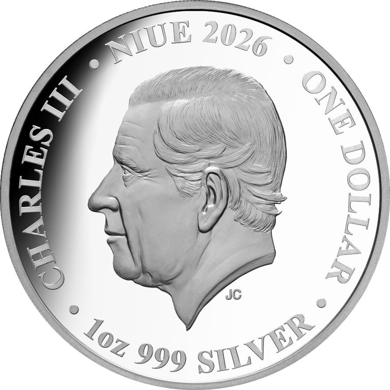 Back of Pale-Headed Rosella 1 oz Proof