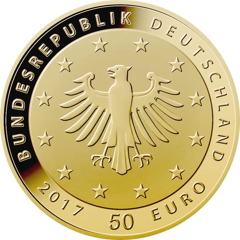 Front of Goldeuro 1/4 oz - random years