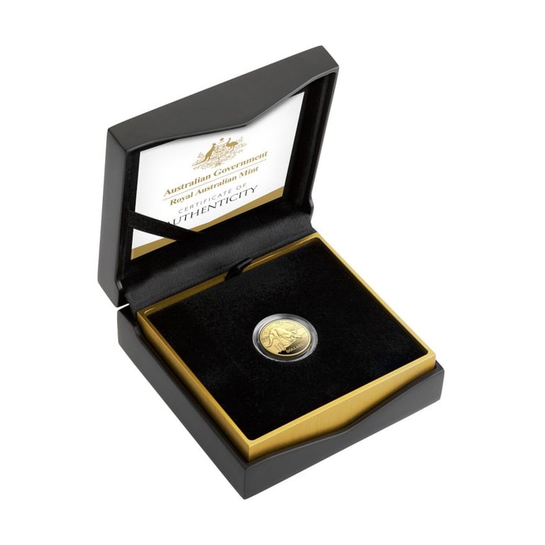 Gold Kangaroo - Desert Life 1/10 oz PF - RAM 2024 in the original coin case