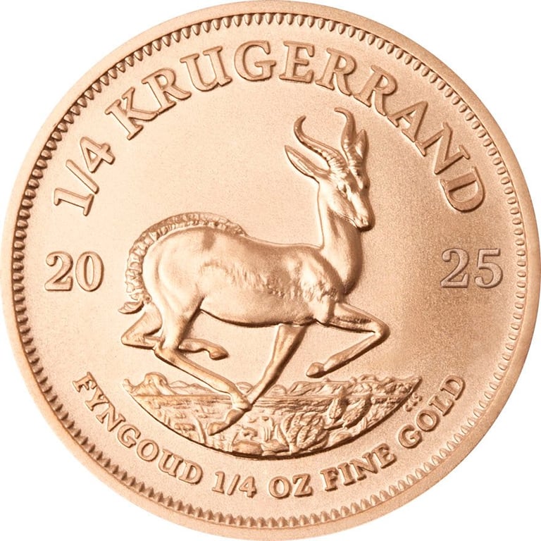 Back of the Gold Krugerrand 1/4 oz - 2025