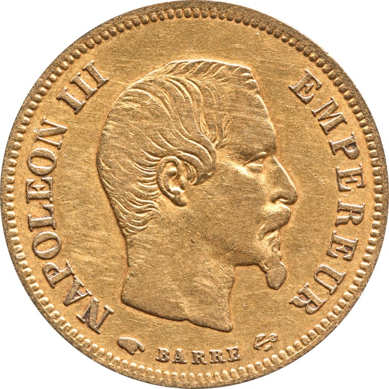 Front of Gold 10 Francs