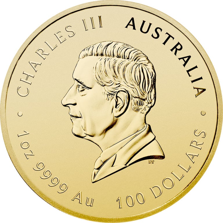 Back of Gold Lunar III 1 oz - Goat 2027