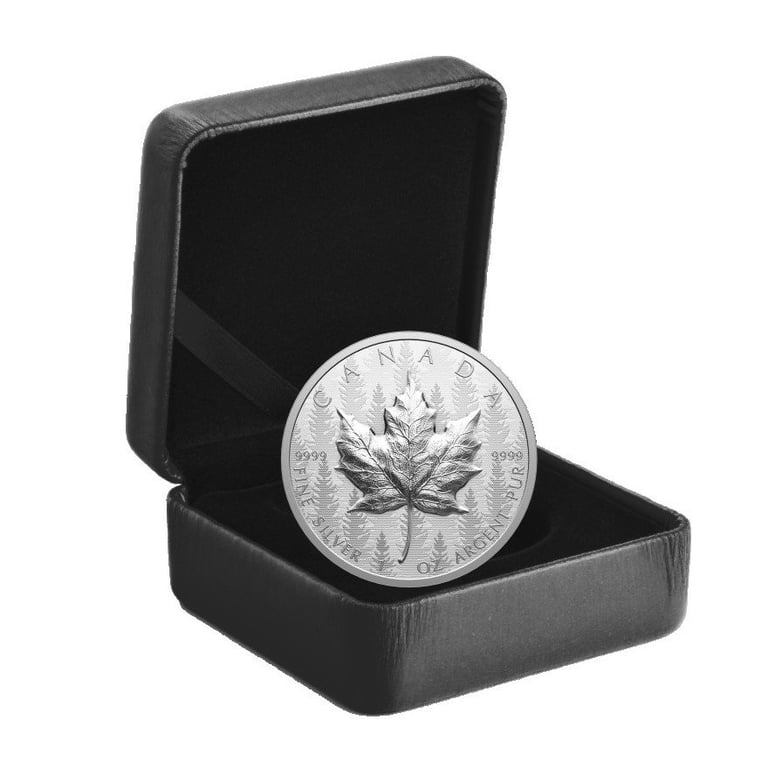 Silver Maple Leaf 1 oz RP - Ultra High Relief 2024 in the original coin case