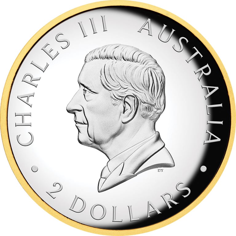 Back of Silver Kookaburra 2 oz PF - High Relief 2026