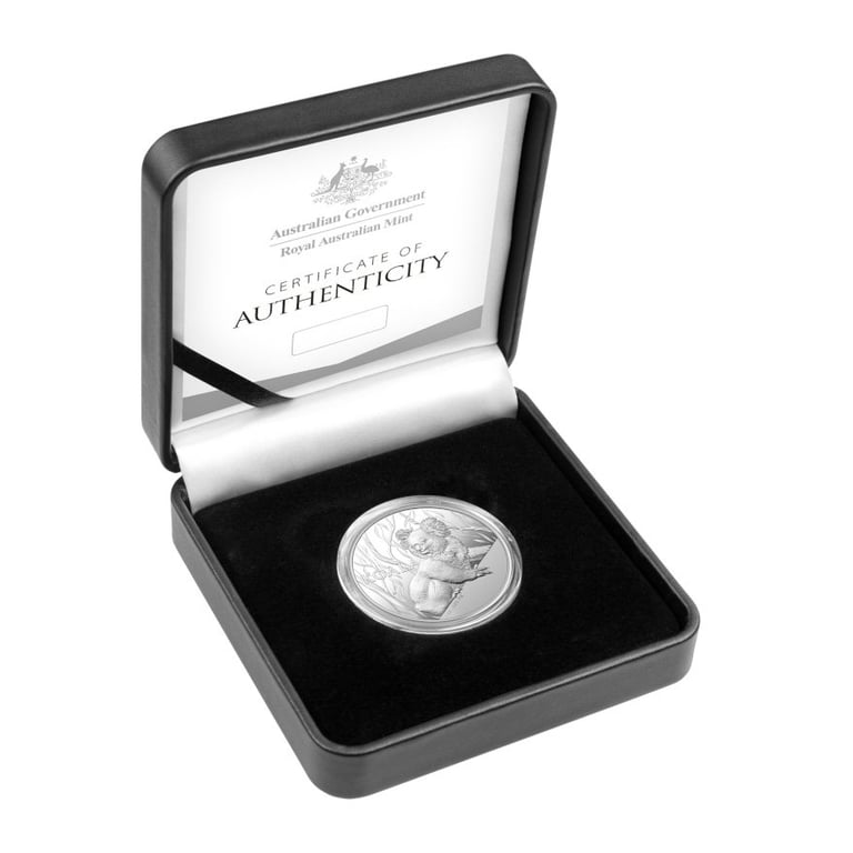 Silver Koala 1 oz PF - High Relief - RAM 2024 in the original coin case