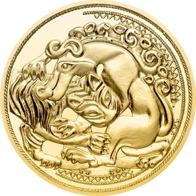 Back of the Gold Magic of Gold 1/2 oz PF - The Gold of the Scythians