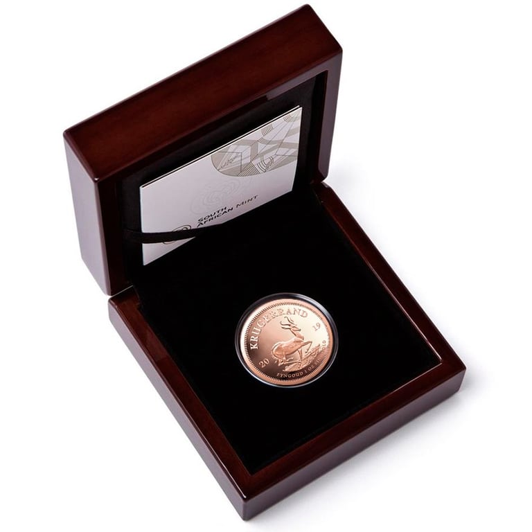Gold Krugerrand 1 oz PF - 2019 in the original coin case